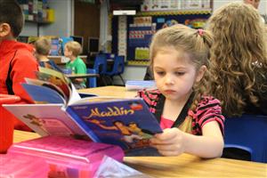 Girl reading book 